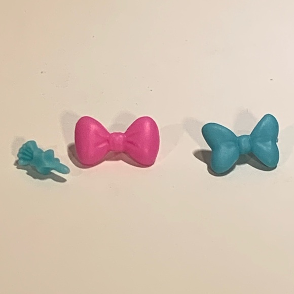 LOT OF 6 TEENIEST TINIEST LPS LITTLEST PET SHOP TOY FIGURES & 3 BOW ACCESSORIES - Picture 8 of 9